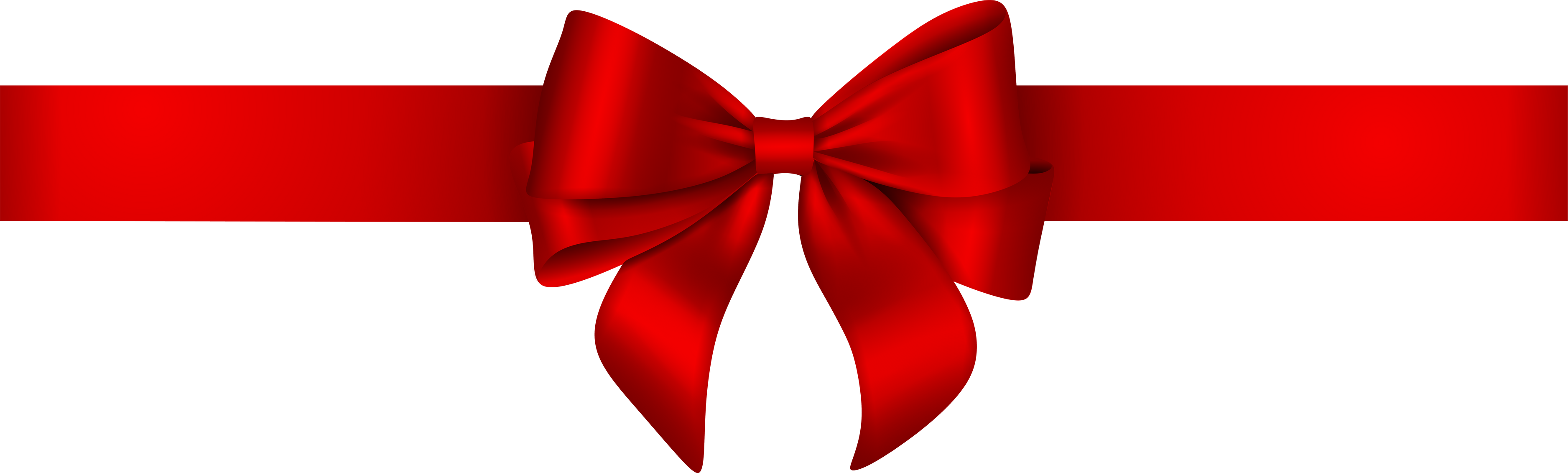 red bow with ribbon